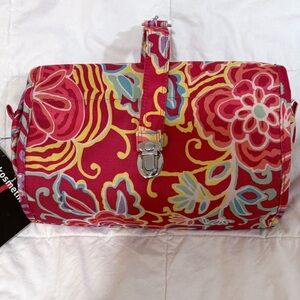 Reisenthel  Pink Floral Women's Travel Cosmetic Bag NWT